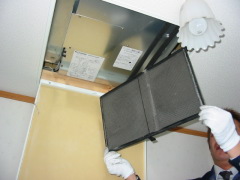 換気暖房・換気システムのフィルター清掃